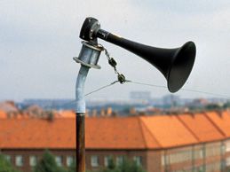 Signalhorn för VMA eller Viktigt meddelande till allmänheten