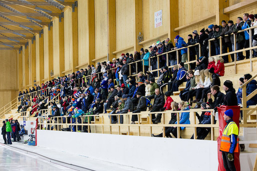 Rättvik Arena inomhus.