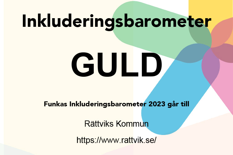 Del av Funkas diplom med texten "Inkluderingsbarometer GULD Funkas Inkluderingsbarometer 2023 går till Rättviks Kommun https://www.rattvik.se/".