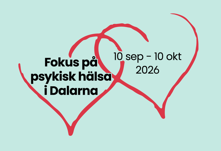 Fokus på psykisk hälsa i Dalarna. Illustration.
